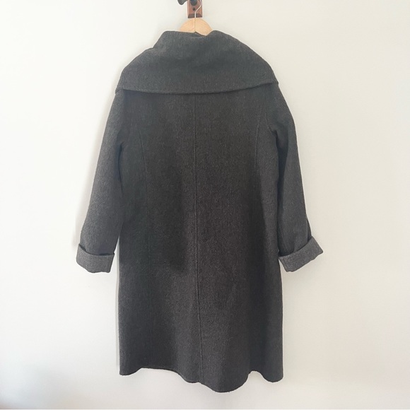 Eileen Fisher Baby Alpaca Wool Coat Grey Medium - Picture 7 of 7